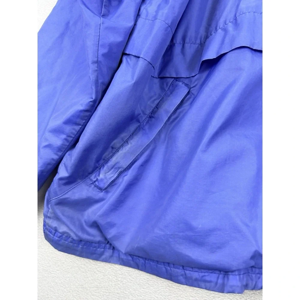 Vintage Rawlings Men's Sz XL Blue 100% Nylon Full Zip W/snaps Windbreaker Jacket